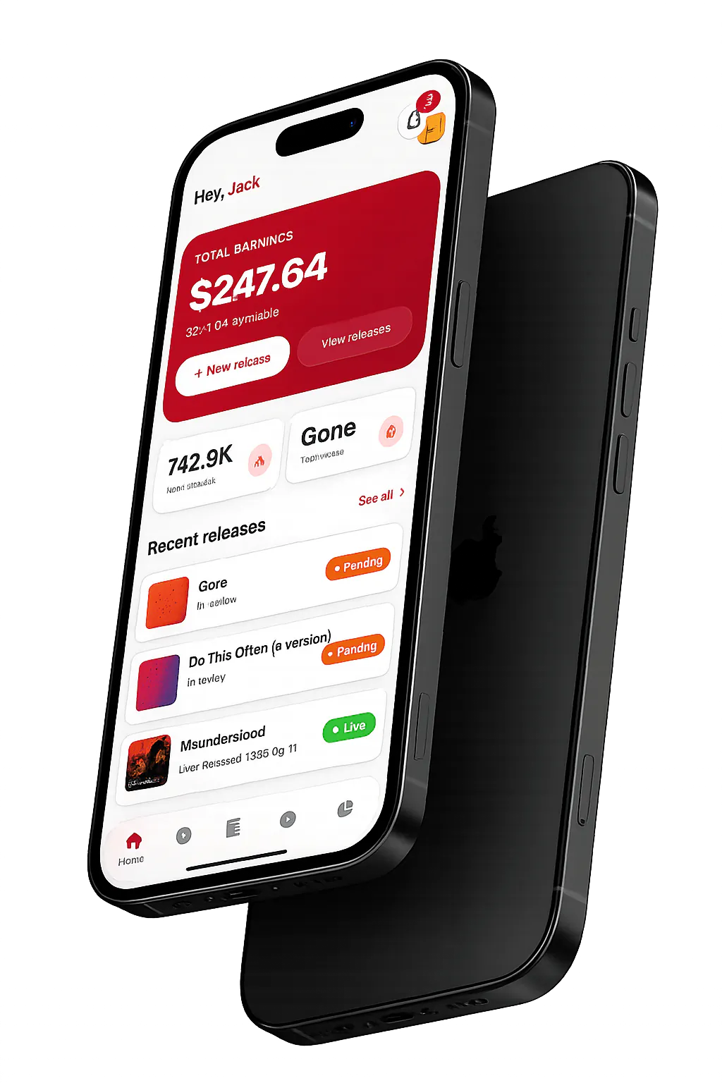 The InterSpace Distribution app on iPhone