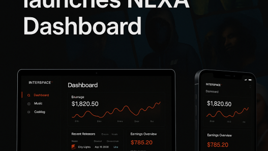 InterSpace music dashboard